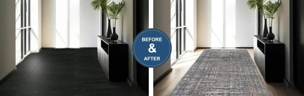 Carpet Runner Before After Look